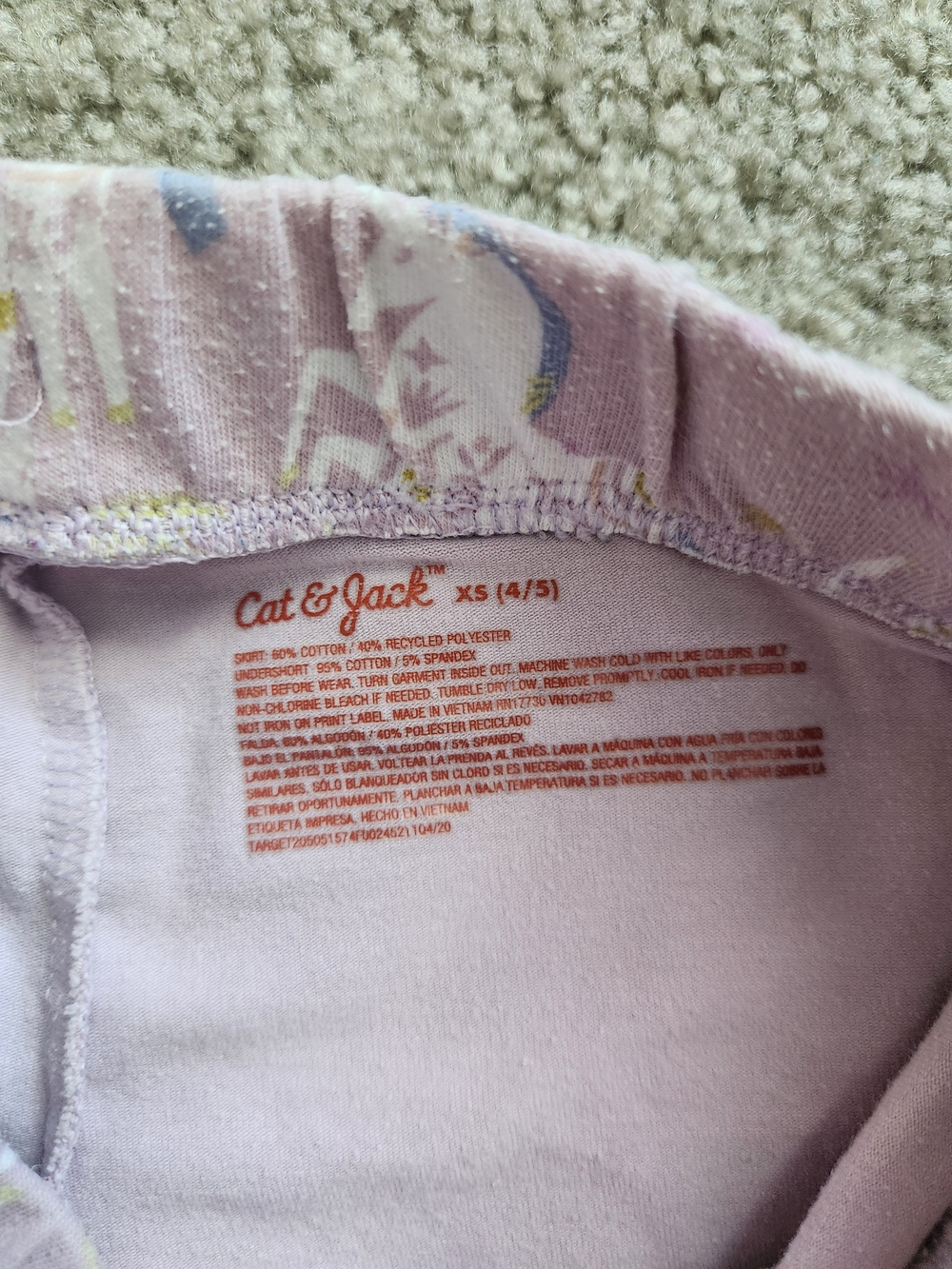 Girls 4T Mix & Match Bundle | Unicorn, Blue, Rainbow, School | 4 Pieces - Picture 8 of 11